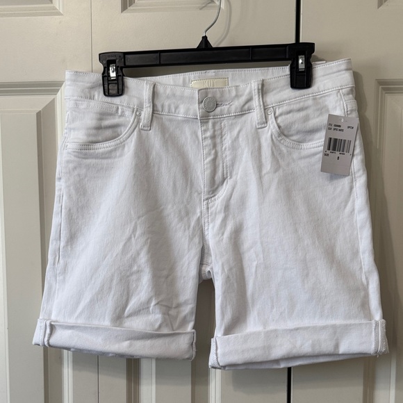 Kut from the Kloth Pants - Kut from the Kloth Catherine Boyfriend White Jean Shorts